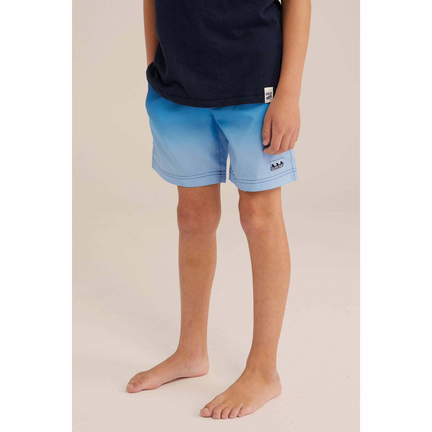WE Fashion zwemshort donkerblauw blauw