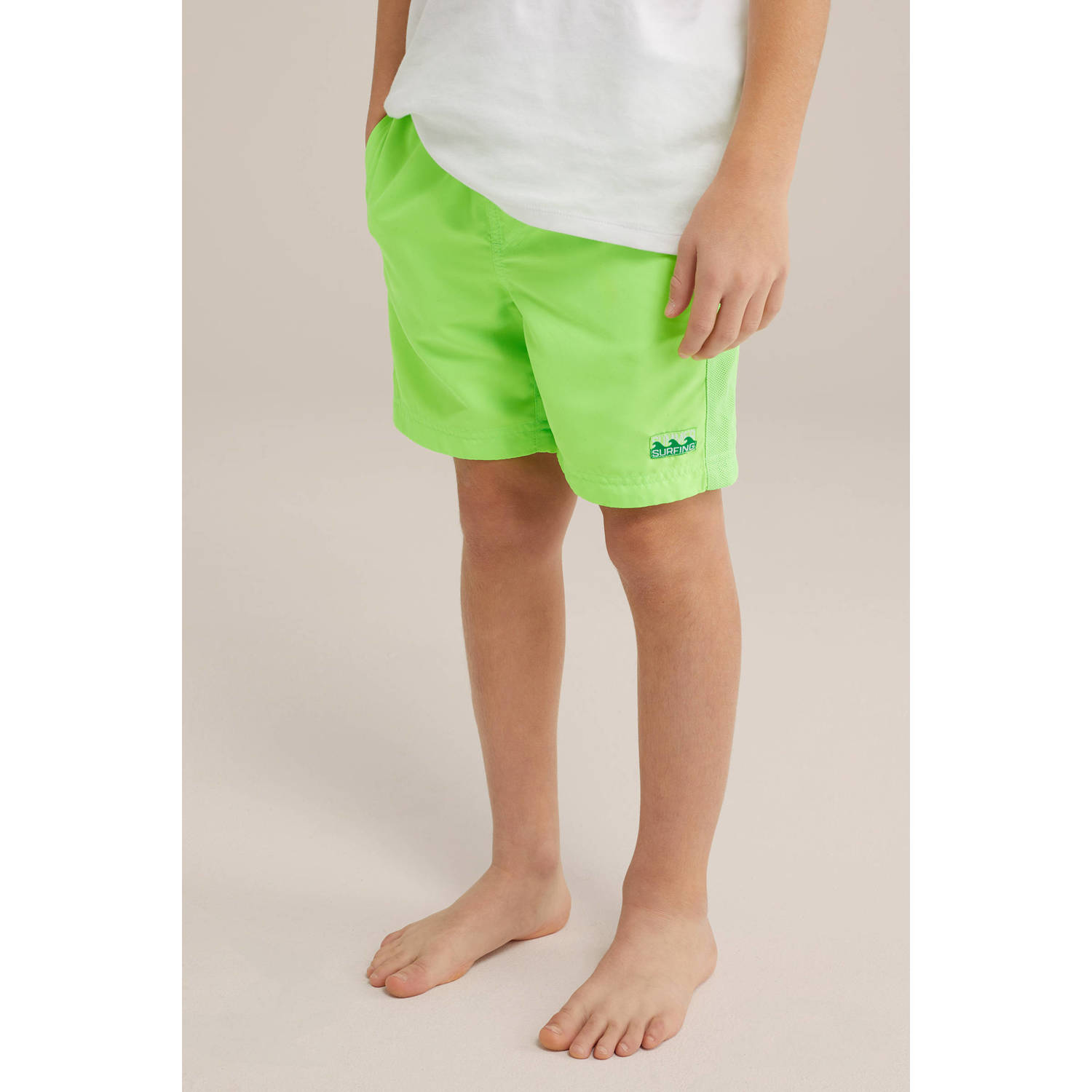 WE Fashion zwemshort neon groen