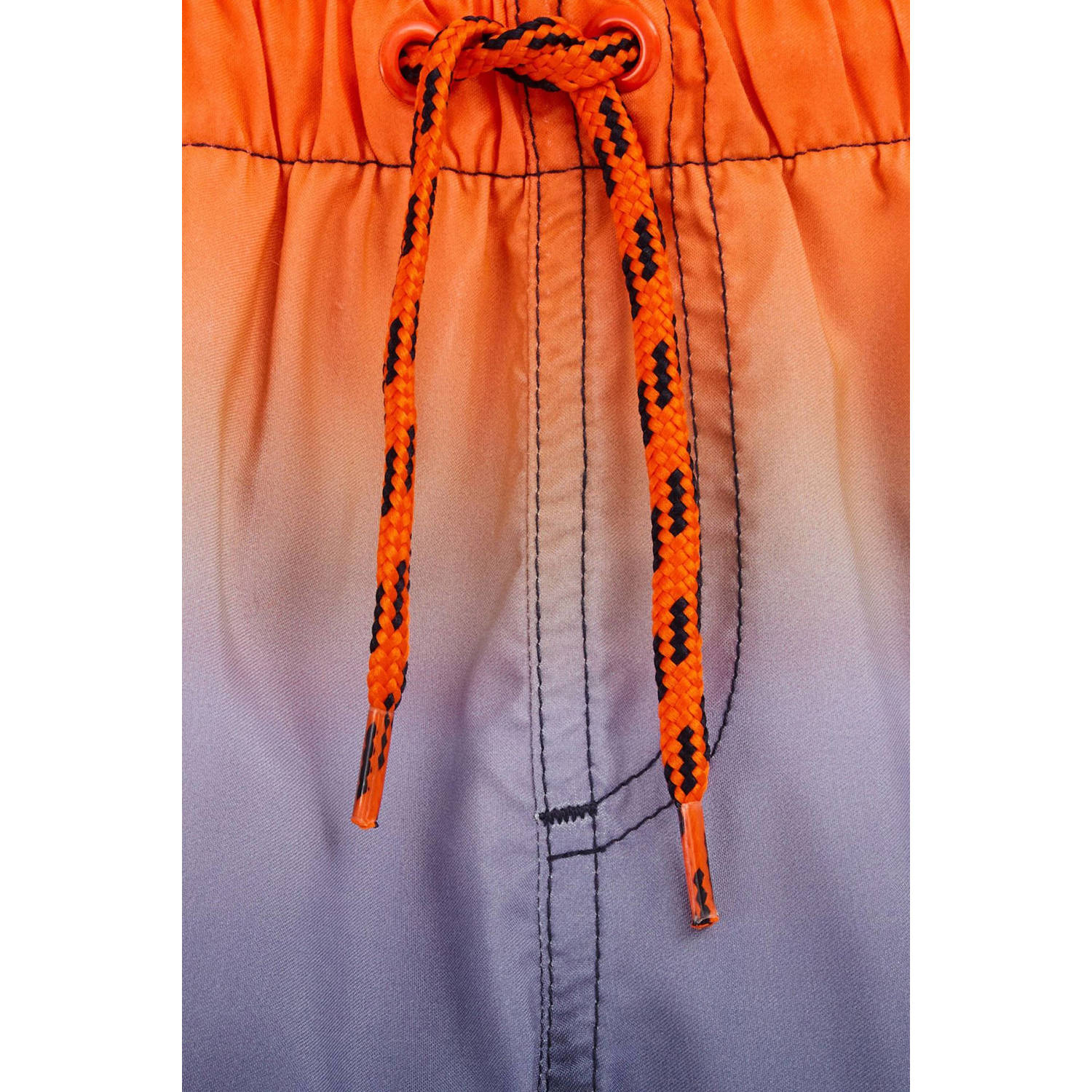 WE Fashion Zwemshort donkerblauw oranje