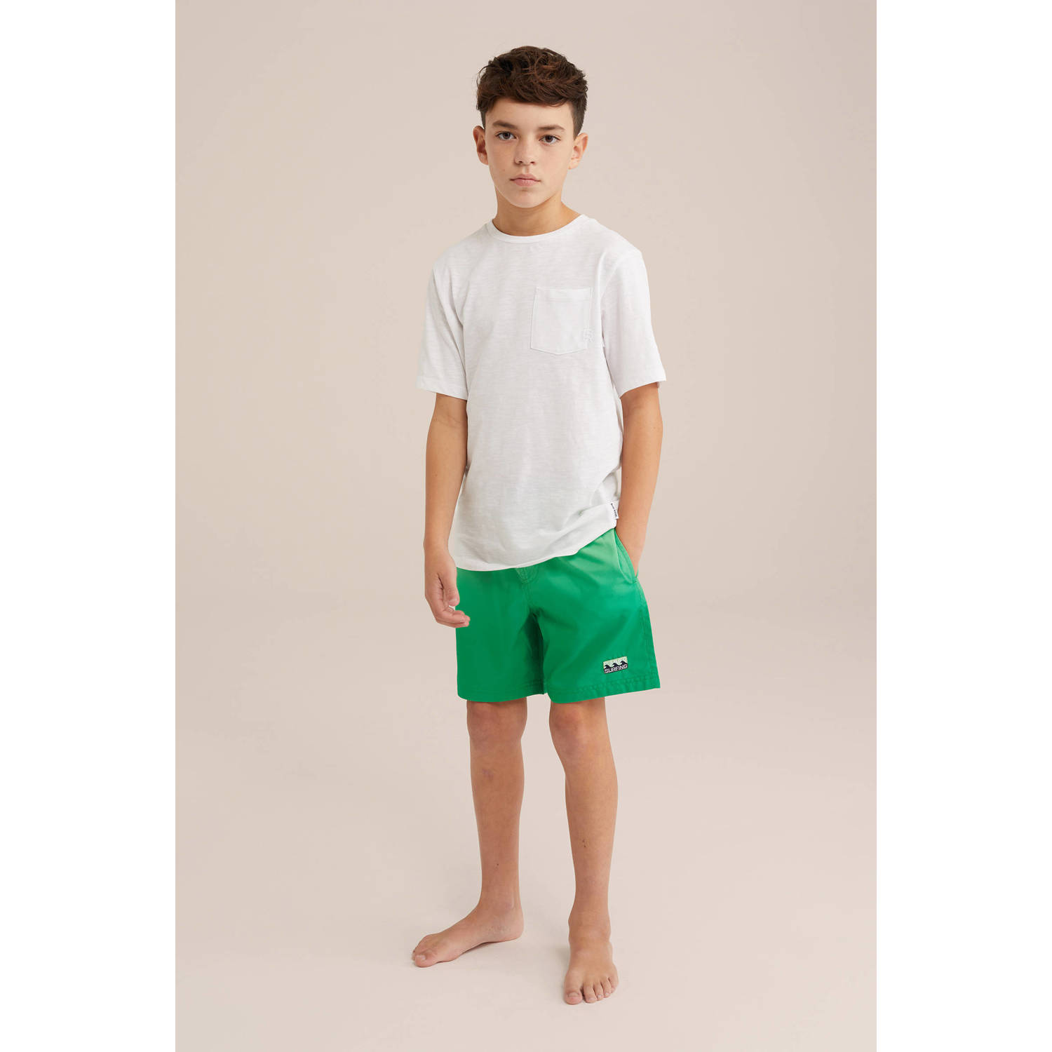 WE Fashion Zwemshort groen