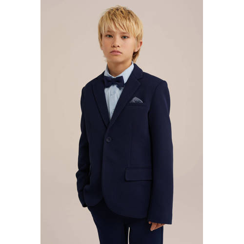 WE Fashion Vlinderdas marine blauw afbeelding