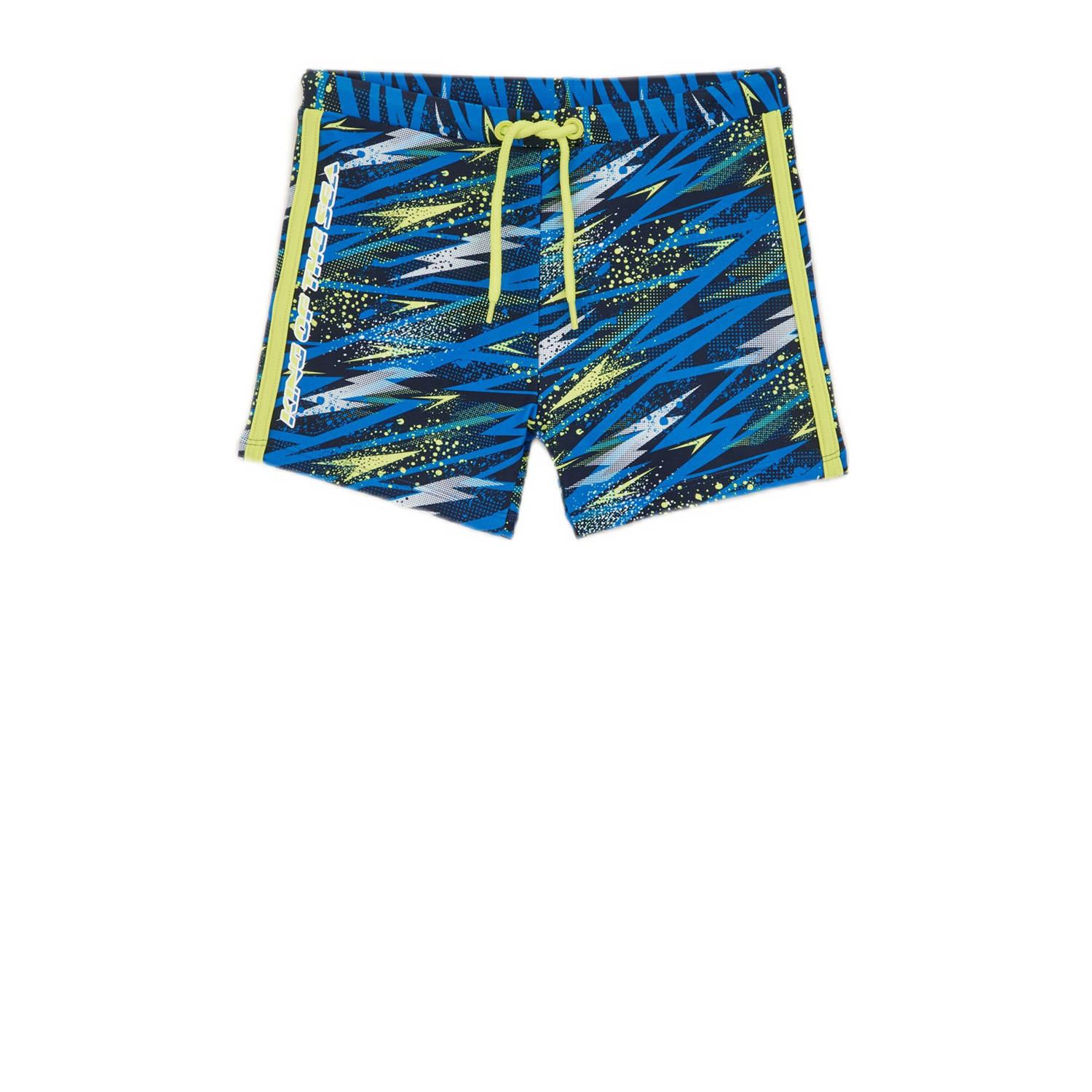 WE Fashion zwemboxer blauw geel