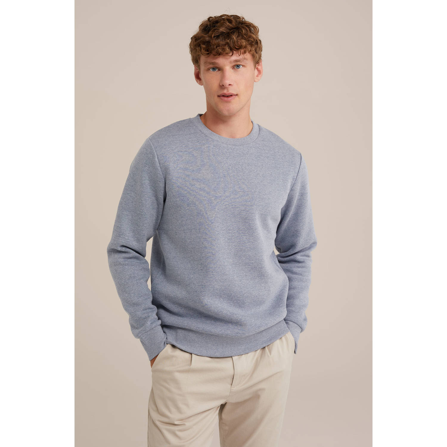 WE Fashion sweater grijsblauw