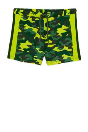 zwemboxer groen/geel