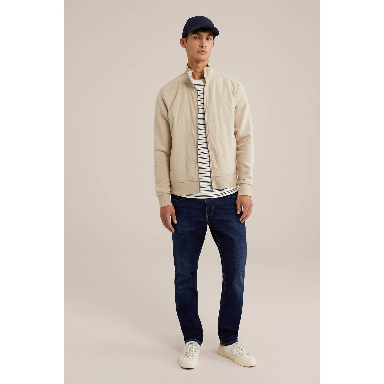 WE Fashion sweatvest beige