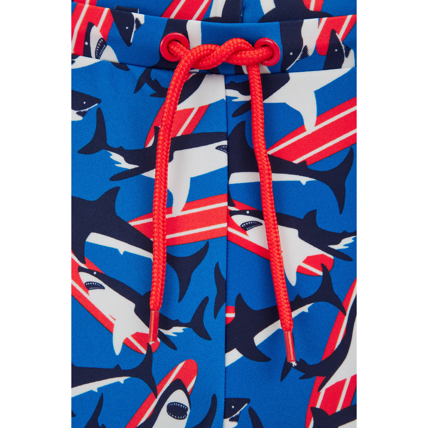 WE Fashion zwemboxer blauw rood