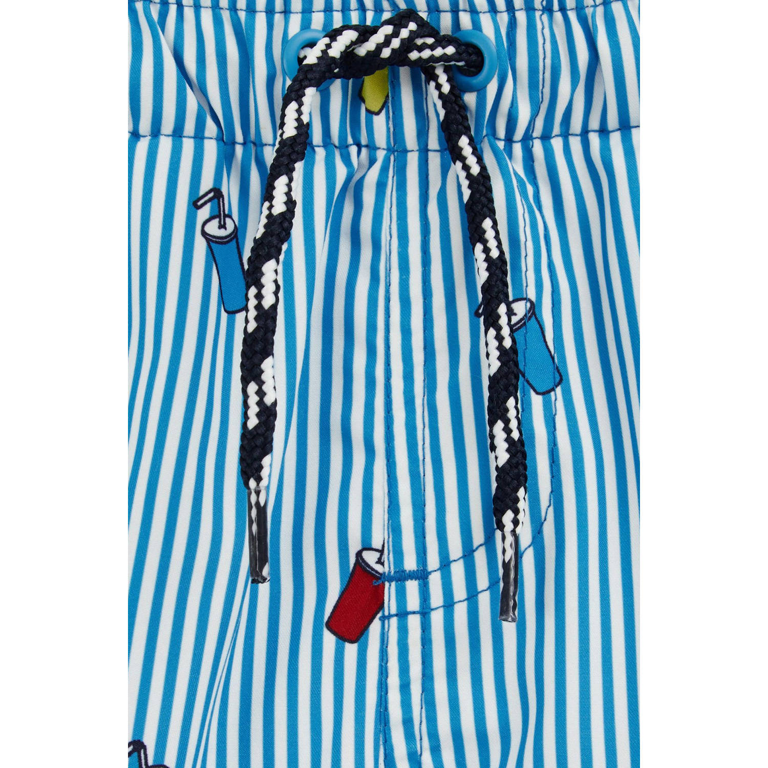 WE Fashion zwemshort blauw wit