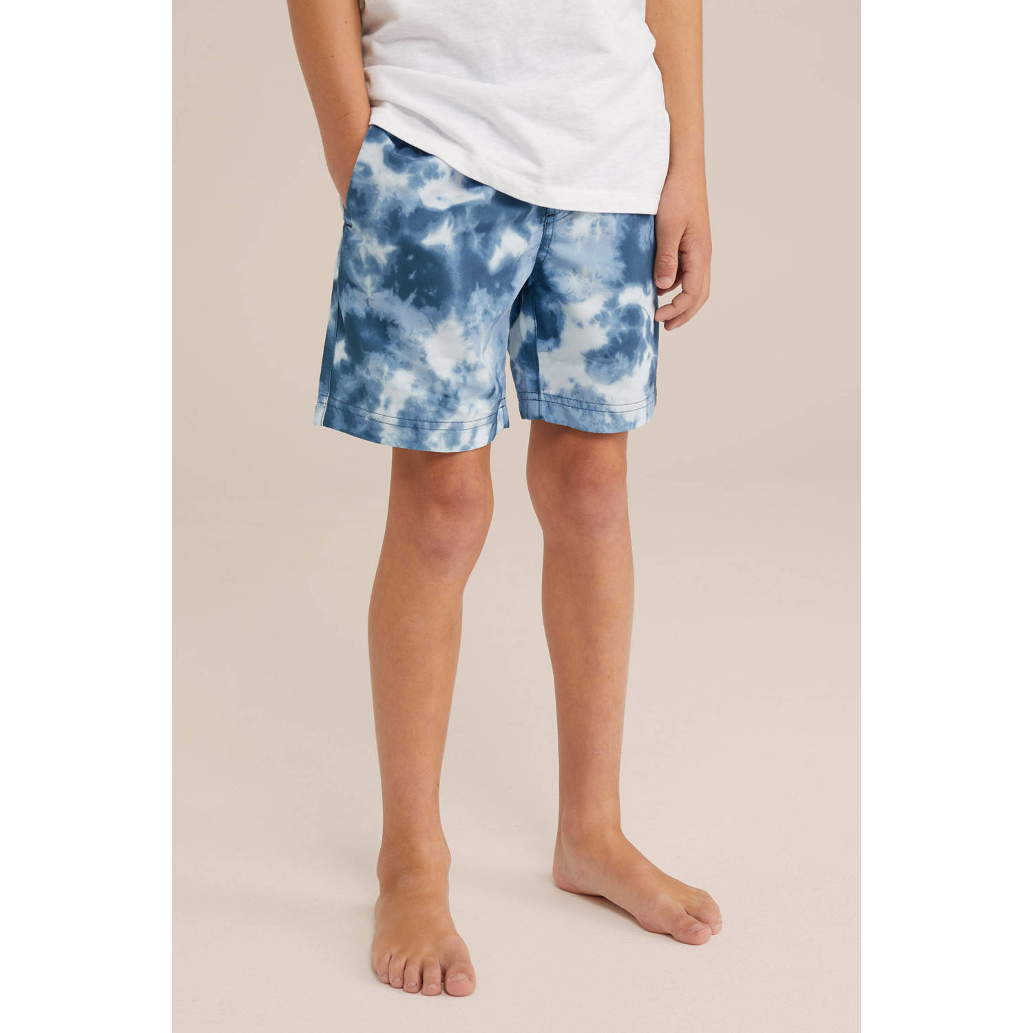 WE Fashion zwemshort lichtblauw blauw