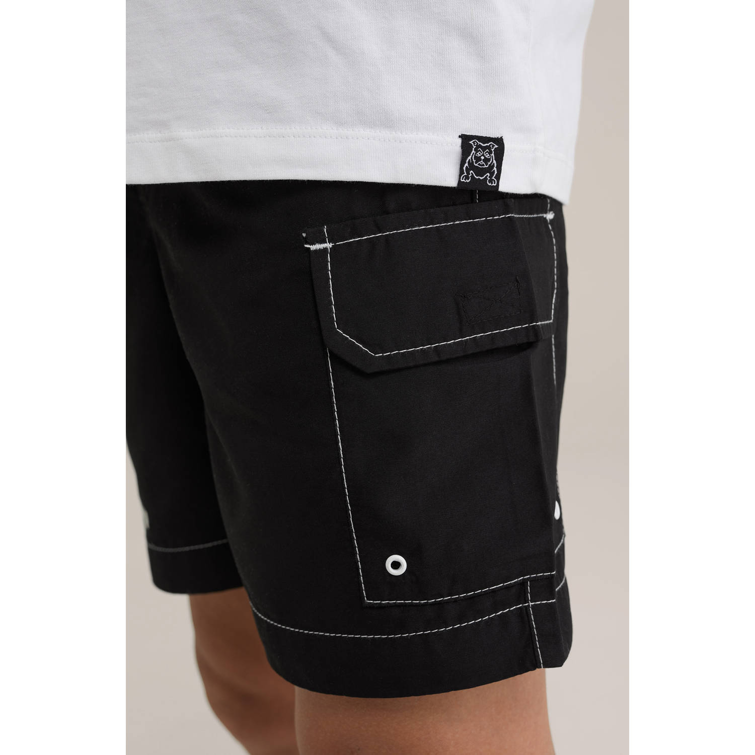 WE Fashion zwemshort zwart wit
