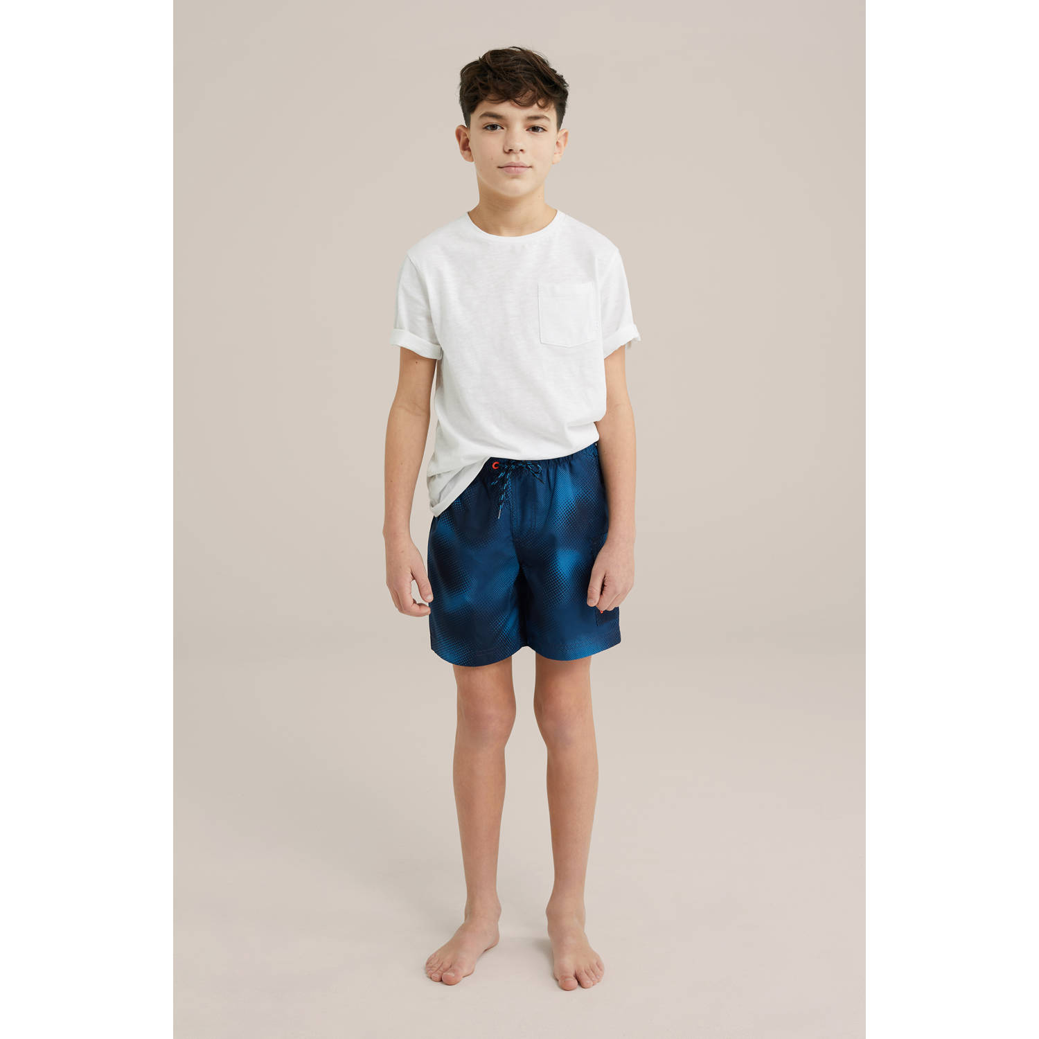 WE Fashion zwemshort blauw donkerblauw