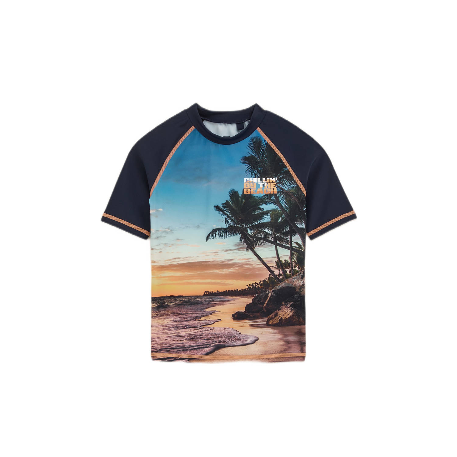 WE Fashion UV T-shirt donkerblauw
