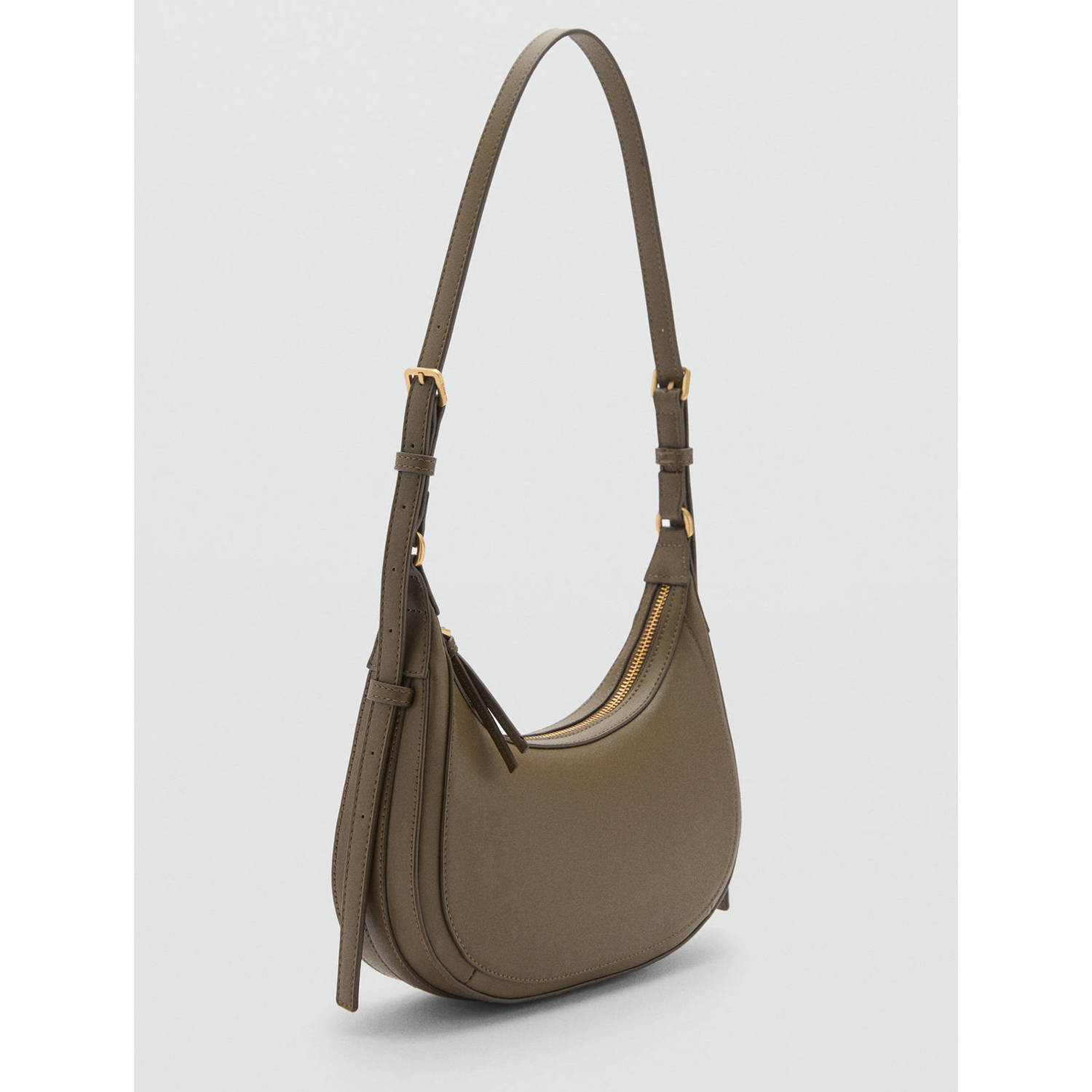Mango crossbody tas kaki