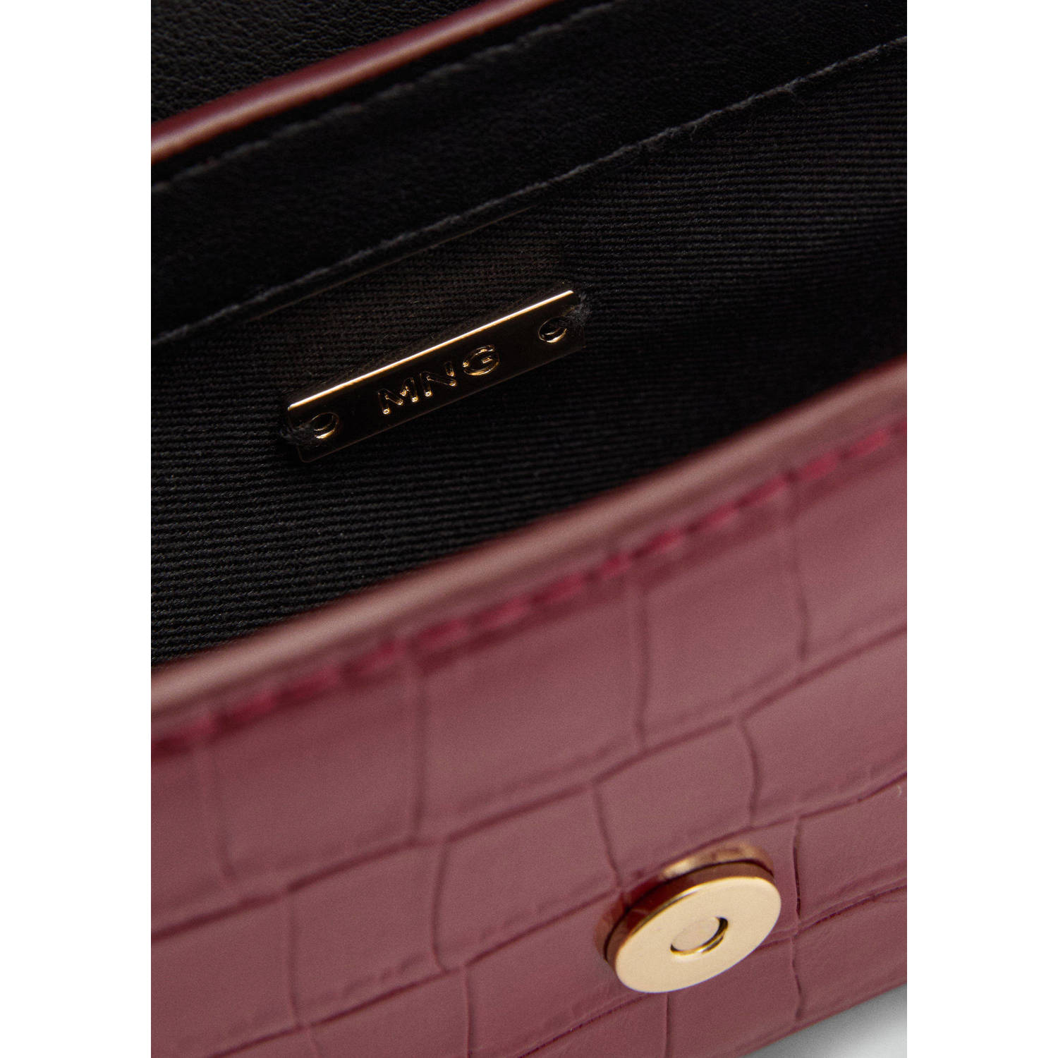 Mango crossbody tas donkerrood