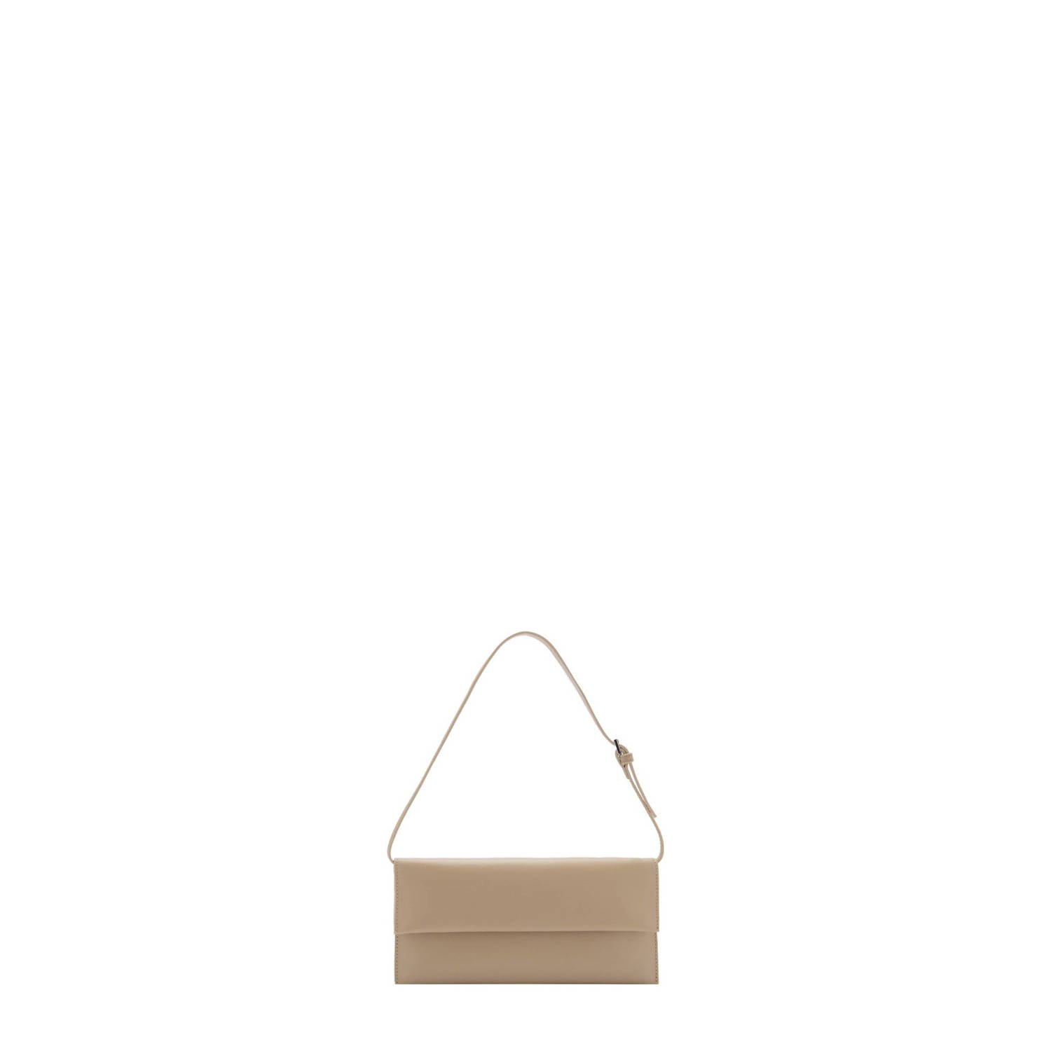 Mango schoudertas beige