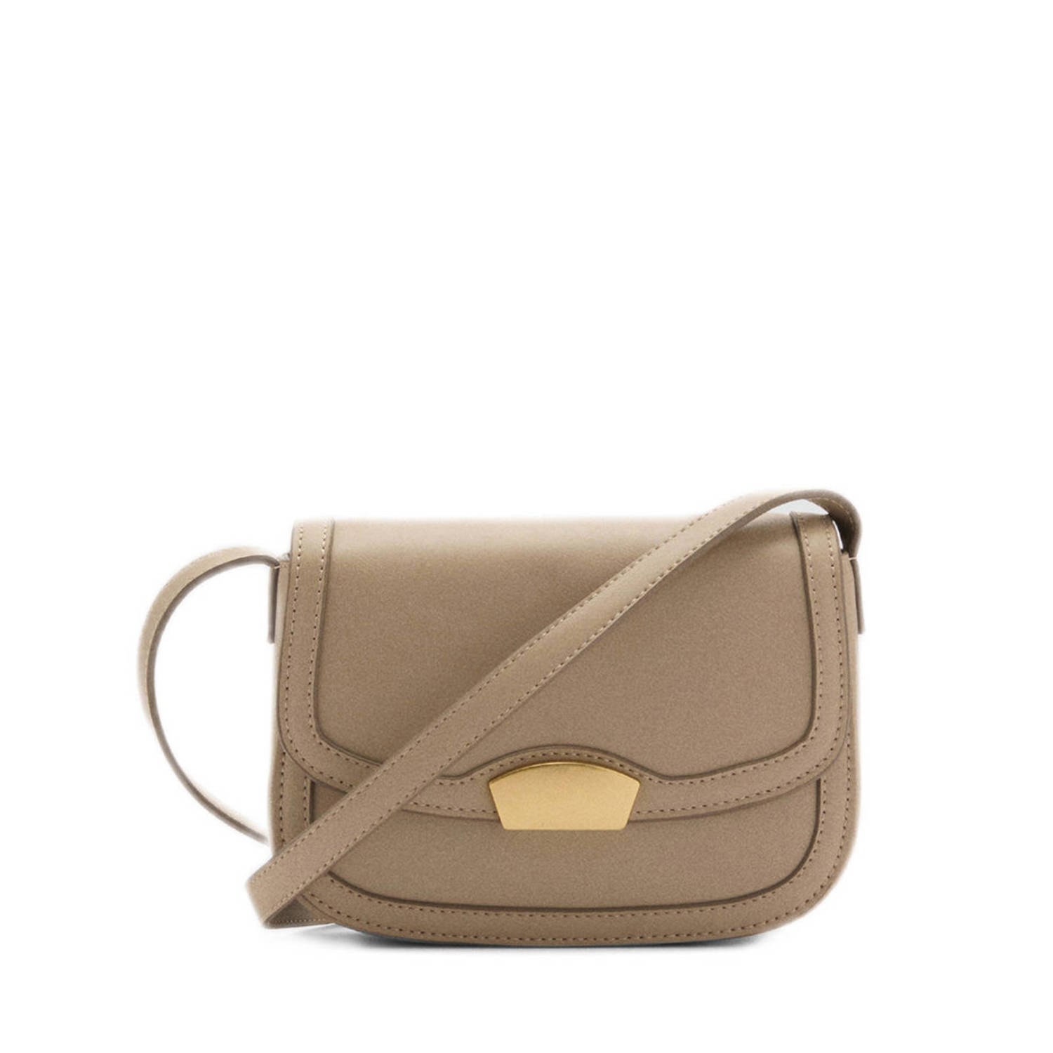 Mango crossbody tas beige