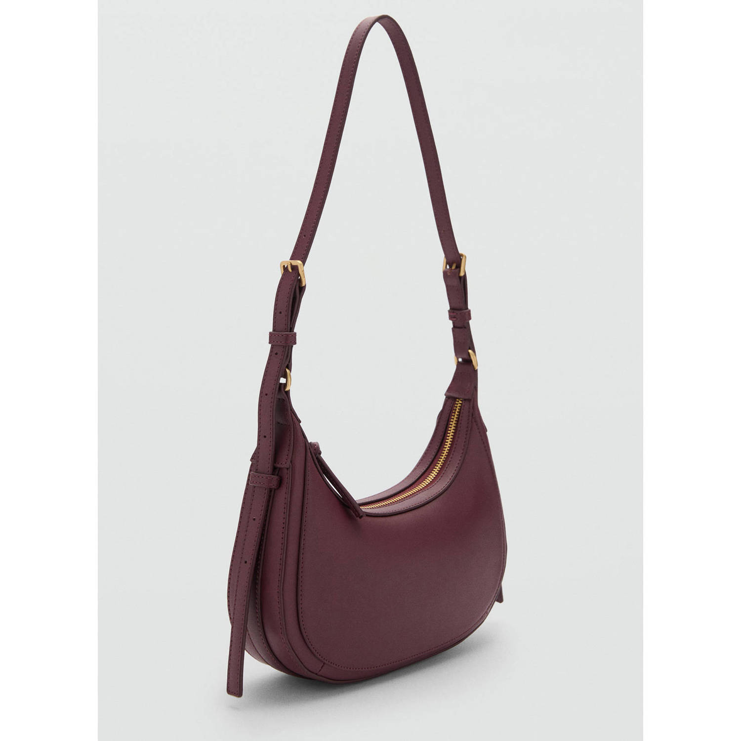 Mango crossbody tas donkerrood