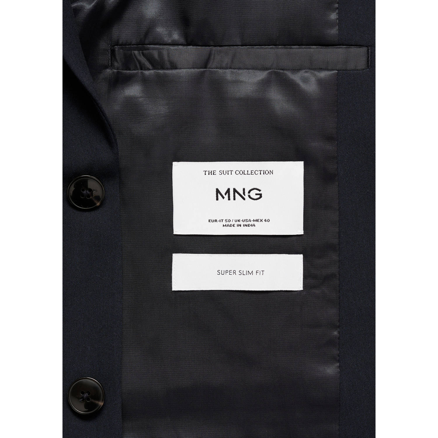 Mango Man colbert donkerblauw