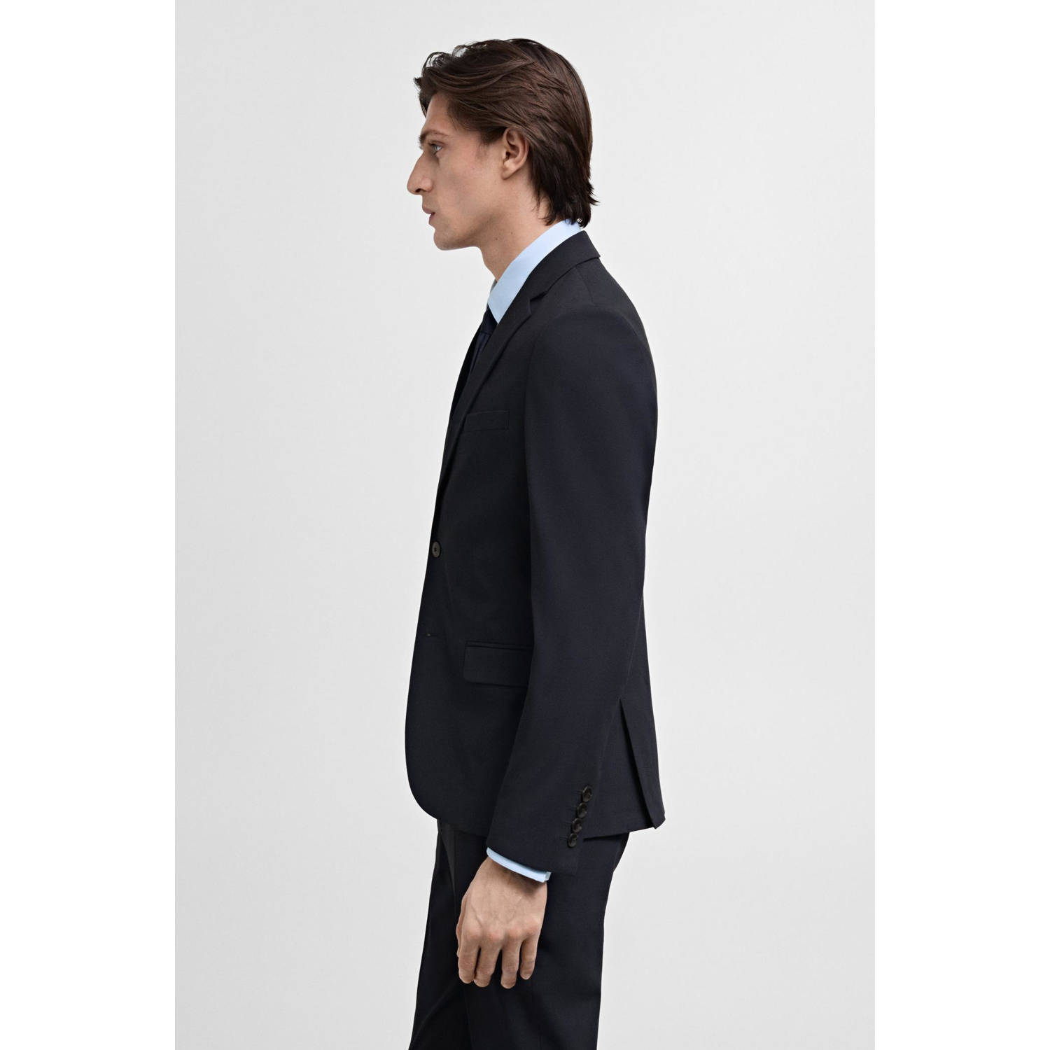Mango Man colbert donkerblauw