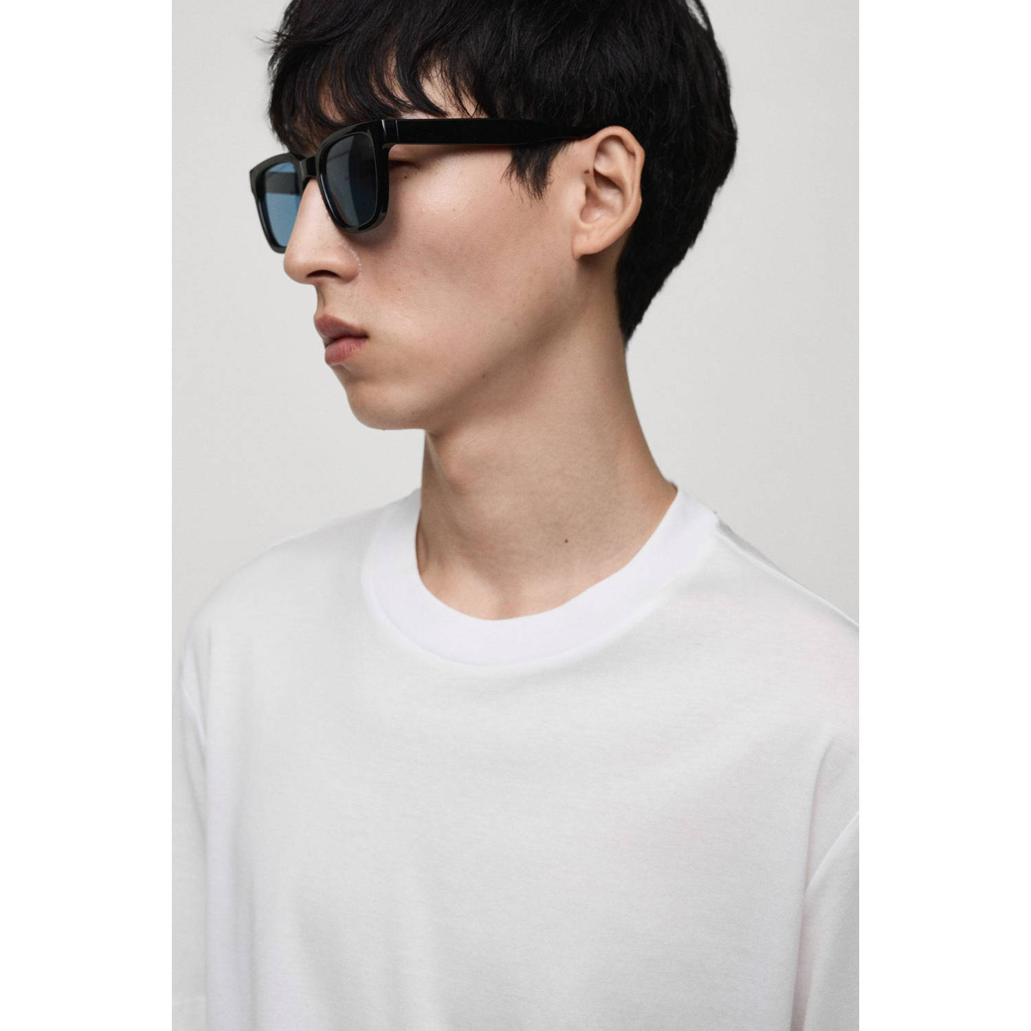 Mango Man T-shirt wit