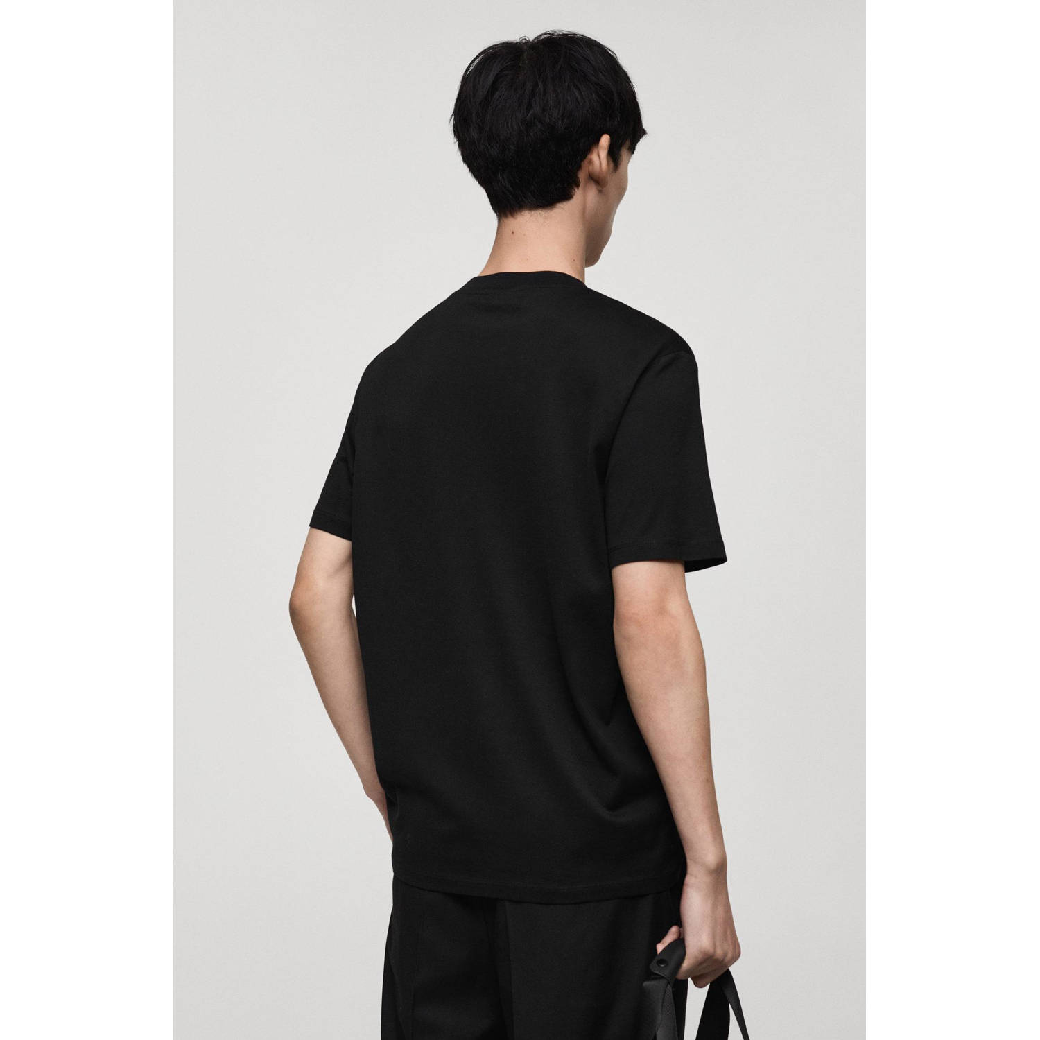 Mango Man T-shirt zwart