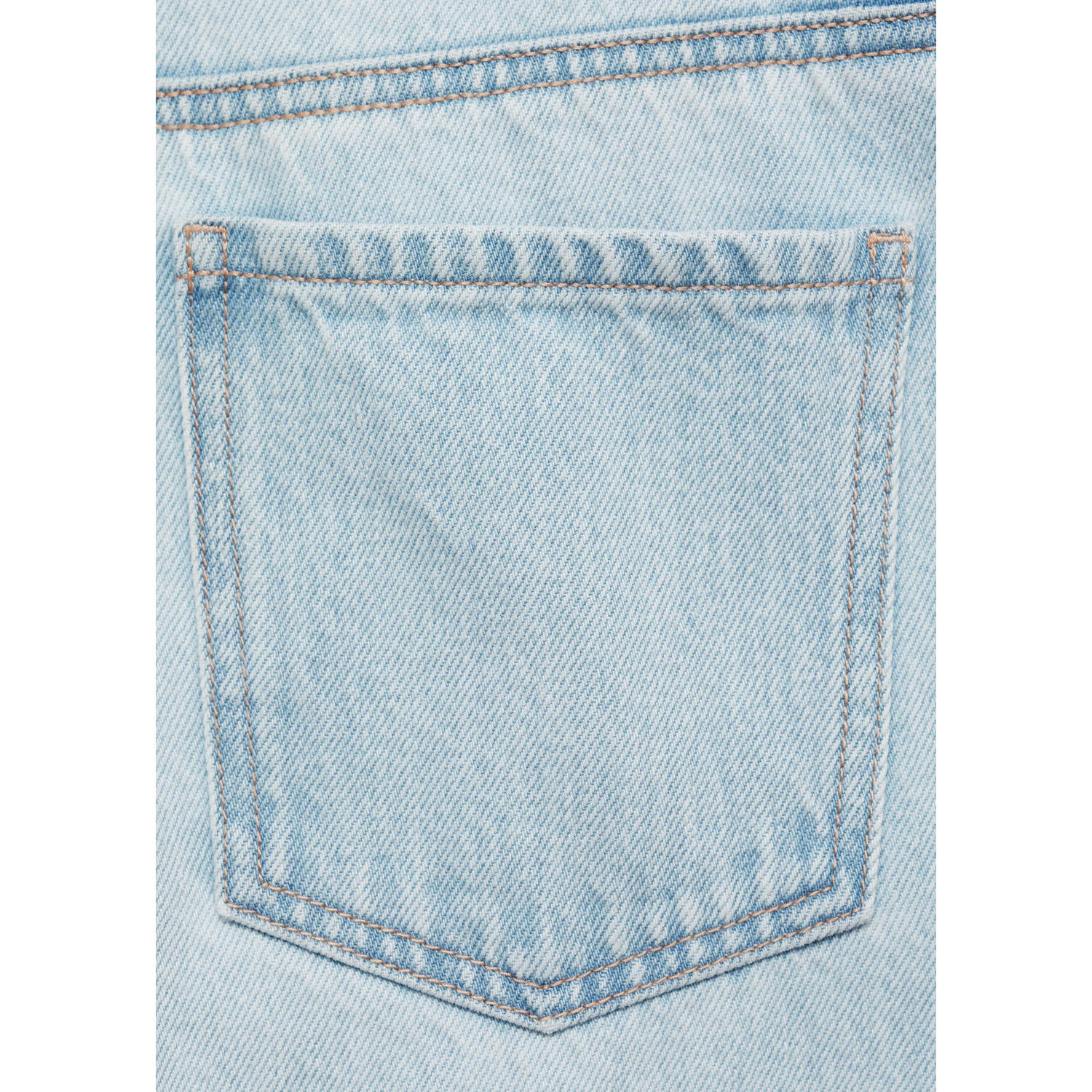 MANGO TEEN straight regular waist light blue denim