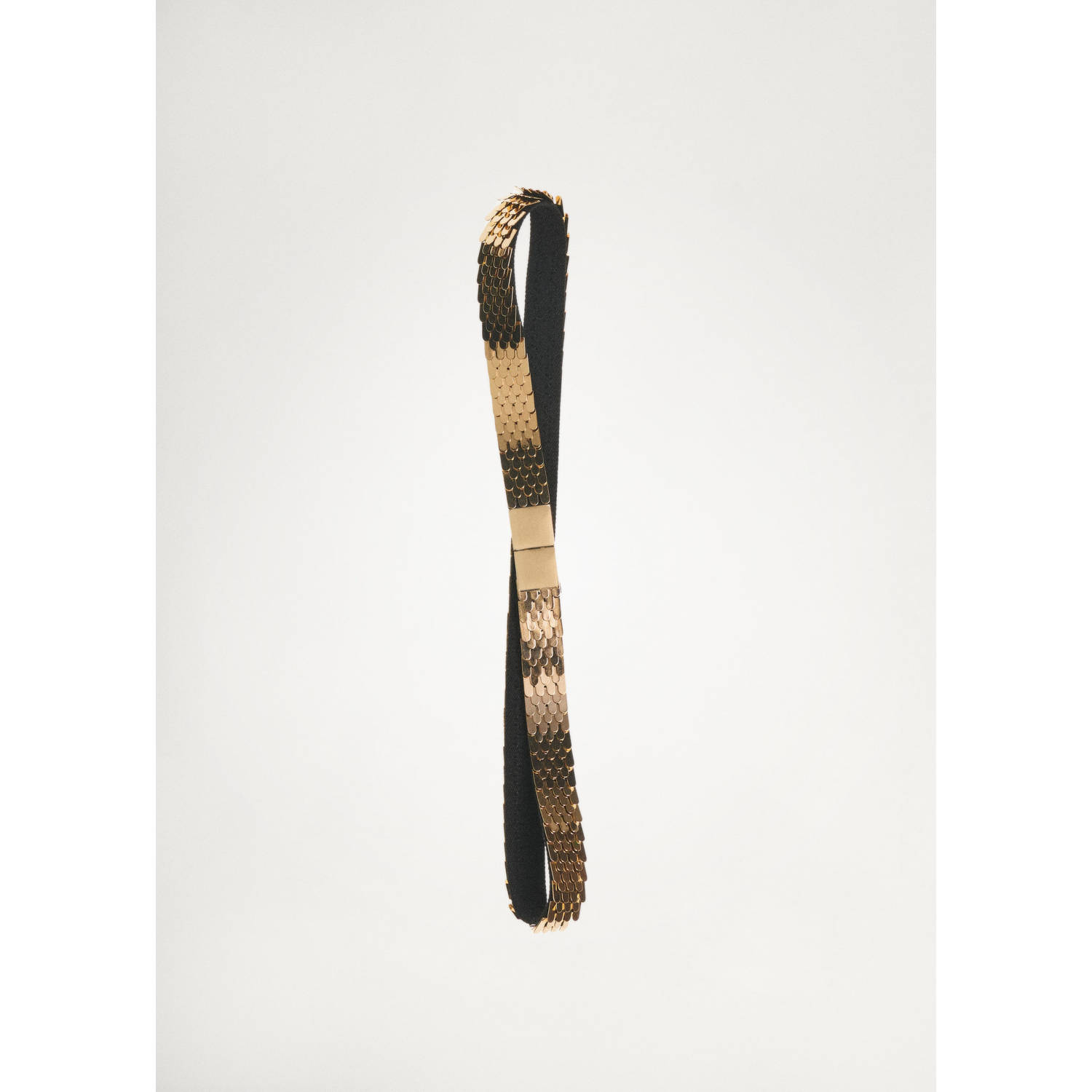 Mango metalen riem goudkleurig