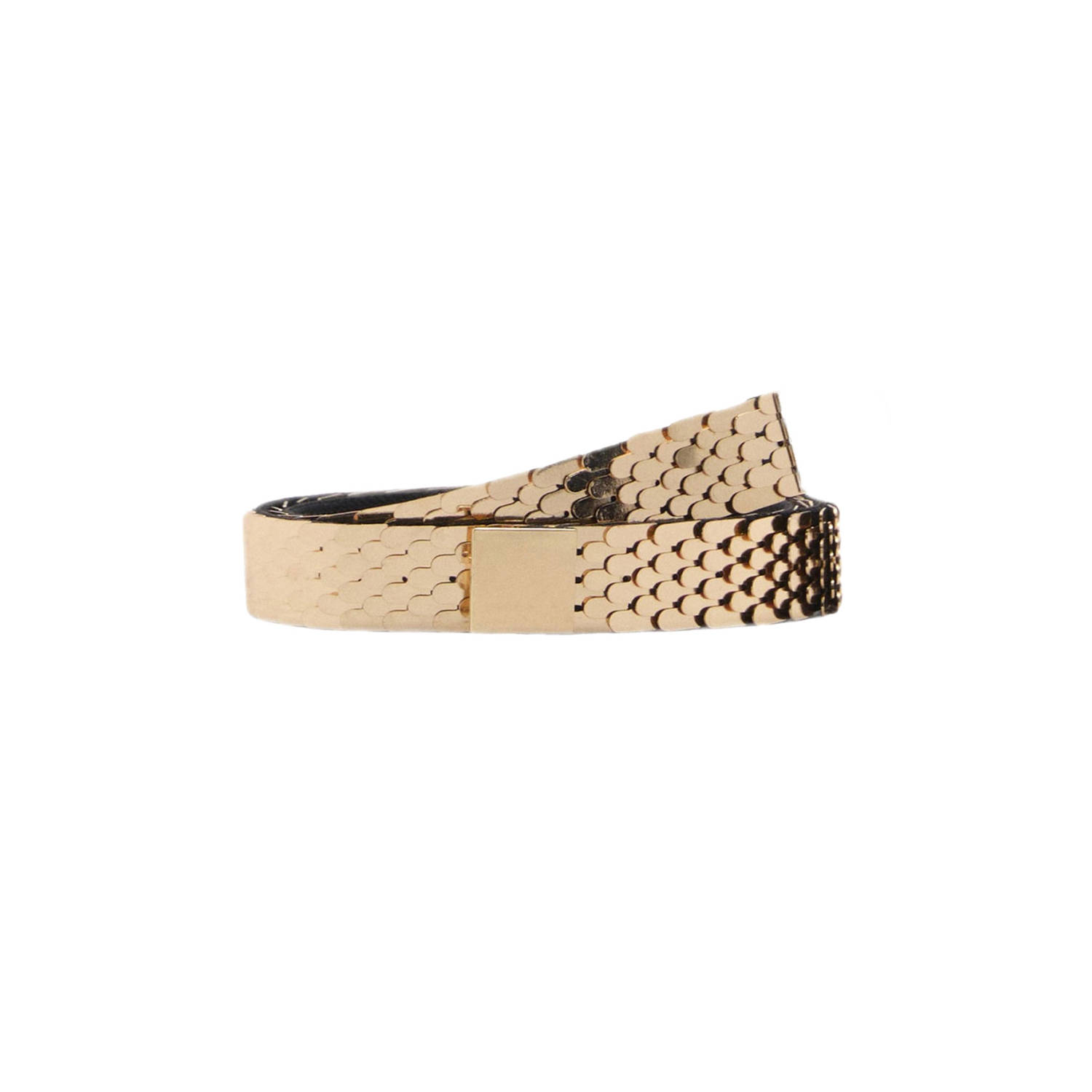 Mango metalen riem goudkleurig