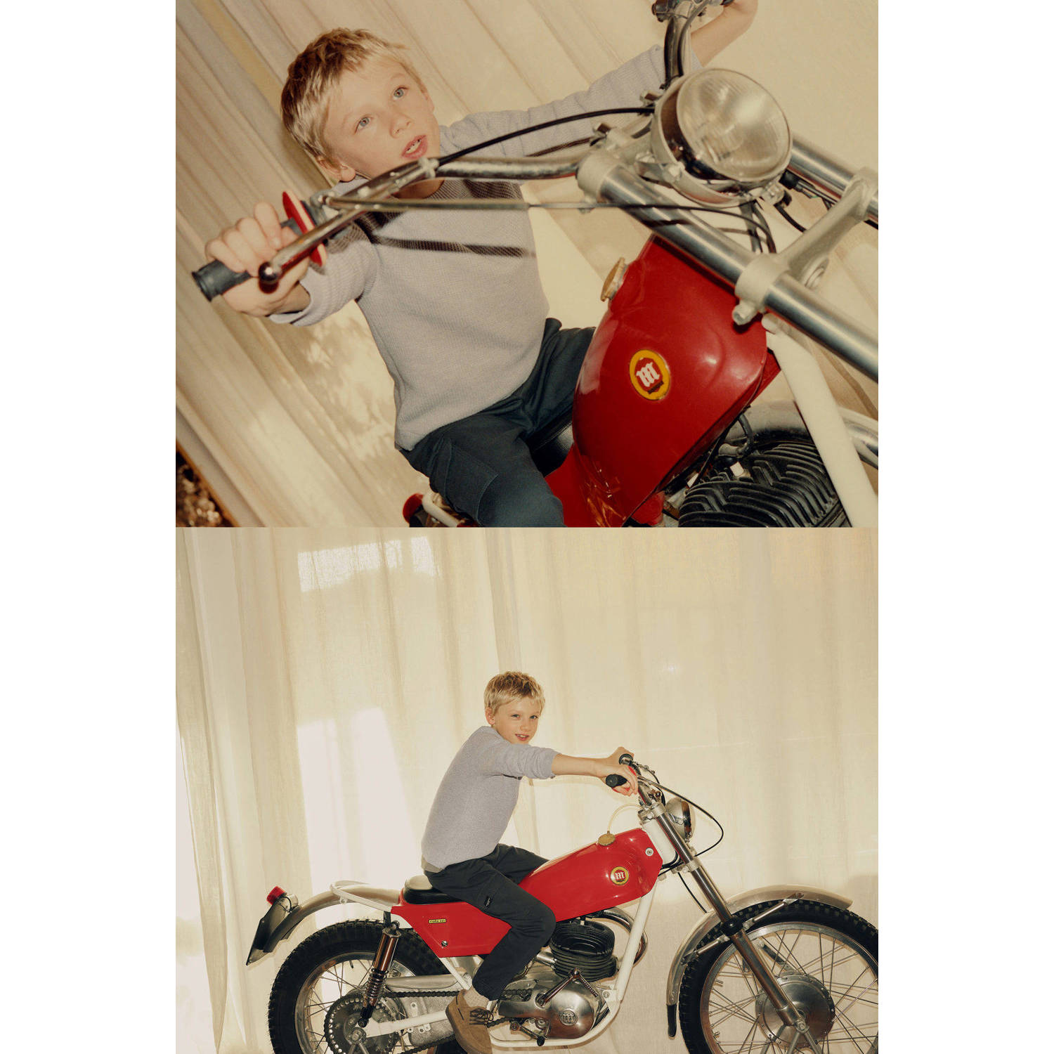 Mango Kids trui grijs gebreid