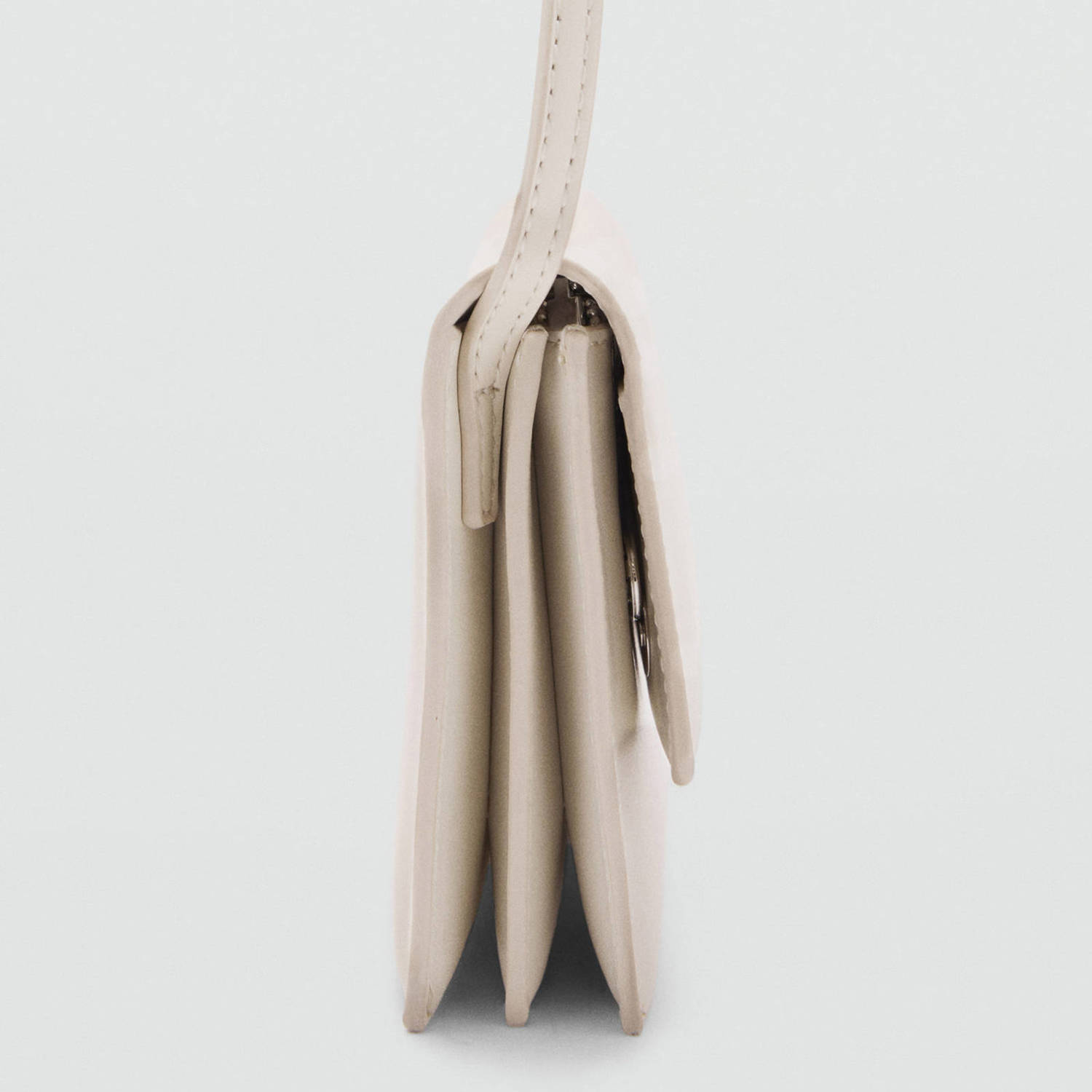 Mango schoudertas beige