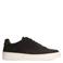 Manfield suède sneaker donkerbruin