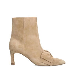suède enkellaarzen beige