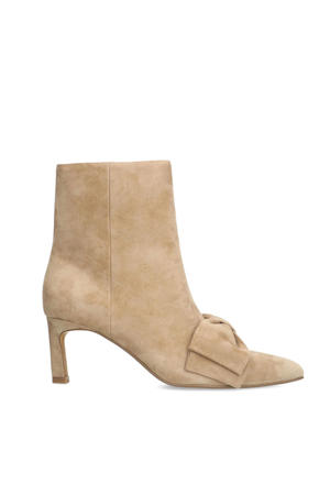suède enkellaarzen beige
