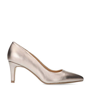   leren pumps brons