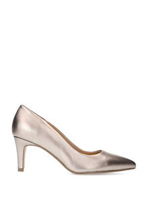leren pumps brons