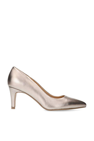 leren pumps brons