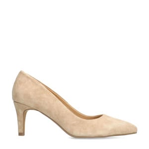 suède pumps beige