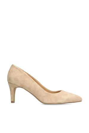 suède pumps beige