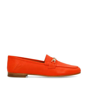   leren loafers rood
