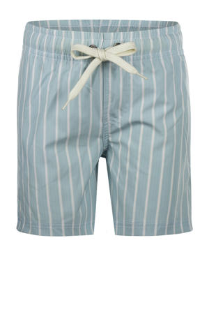 zwemshort lichtblauw/wit