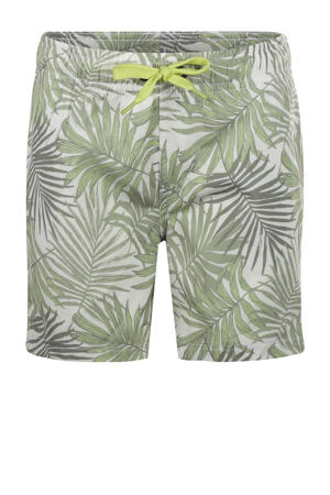 Zwemshort groen/wit