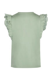 thumbnail: Koko Noko mouwloze top lichtgroen broderie