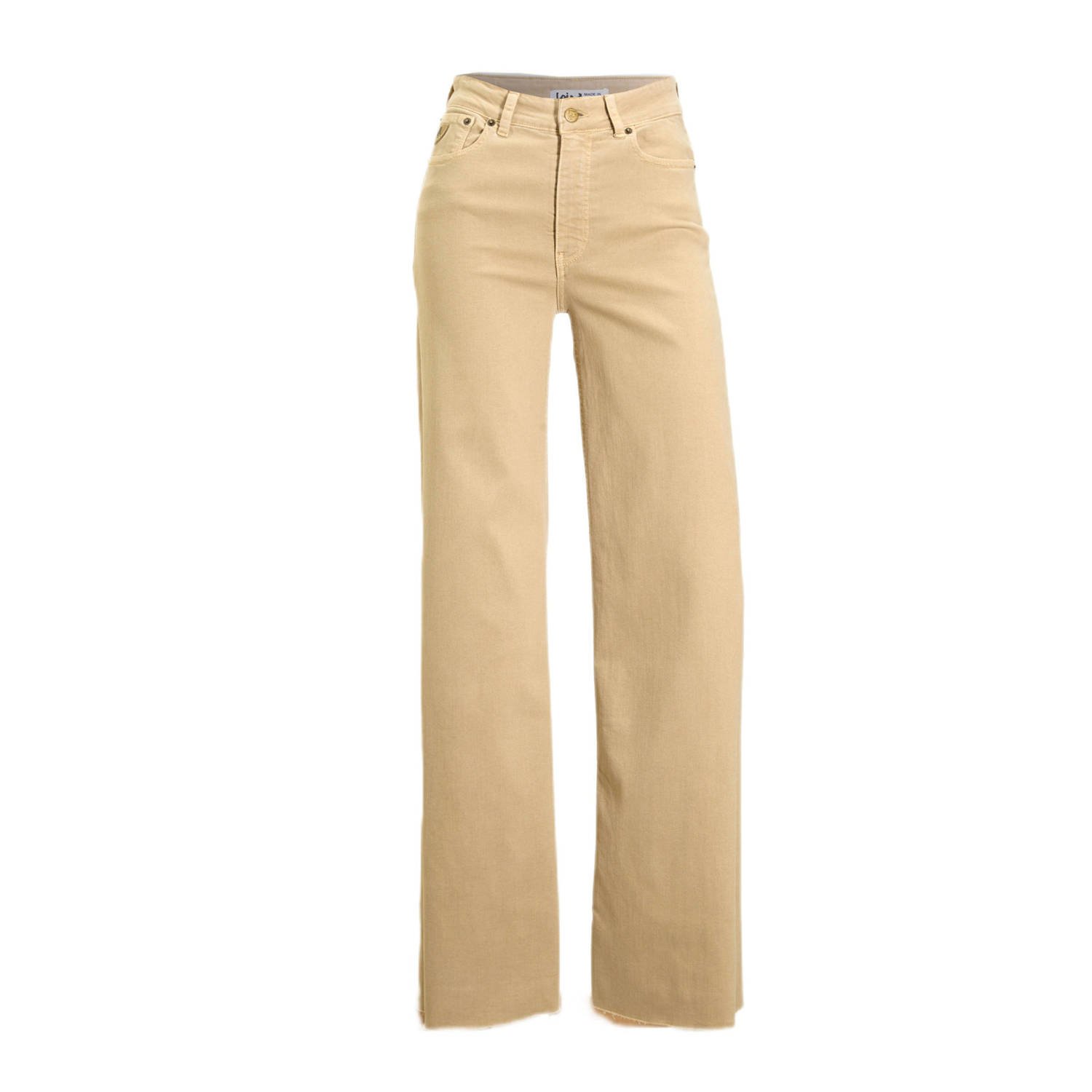 Lois high waist wide leg jeans Palazzo Edge beige