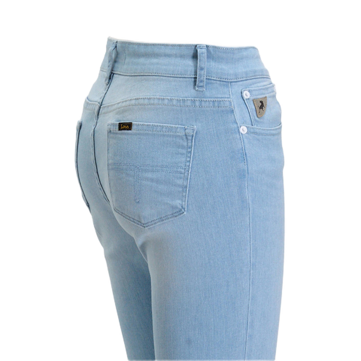 Lois high waist flared jeans light blue denim