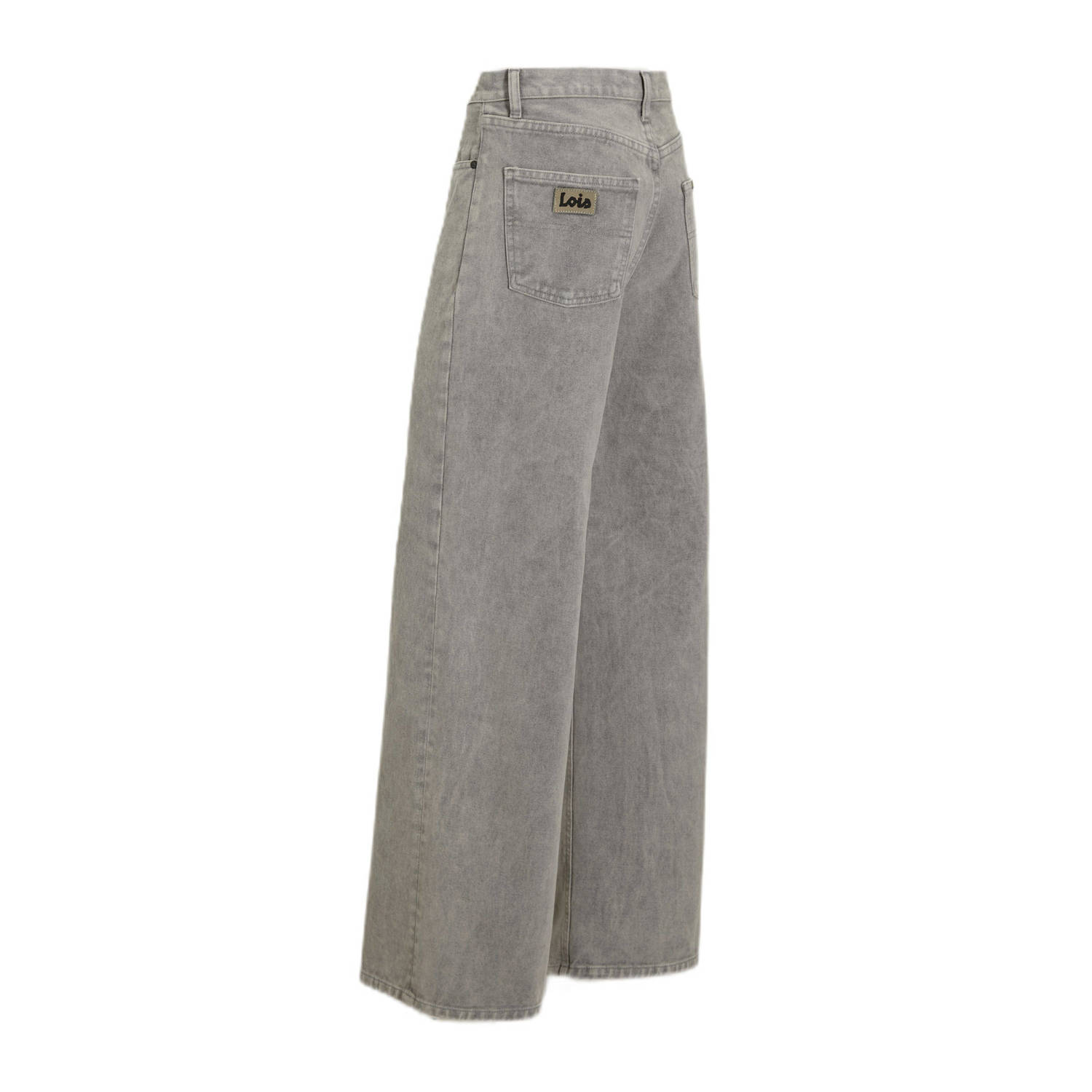 Lois low waist wide leg jeans grey denim