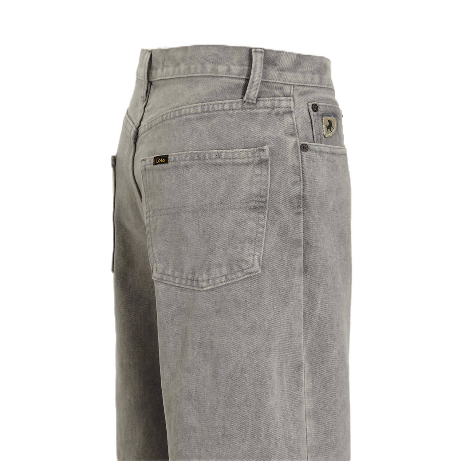 Lois low waist wide leg jeans grey denim