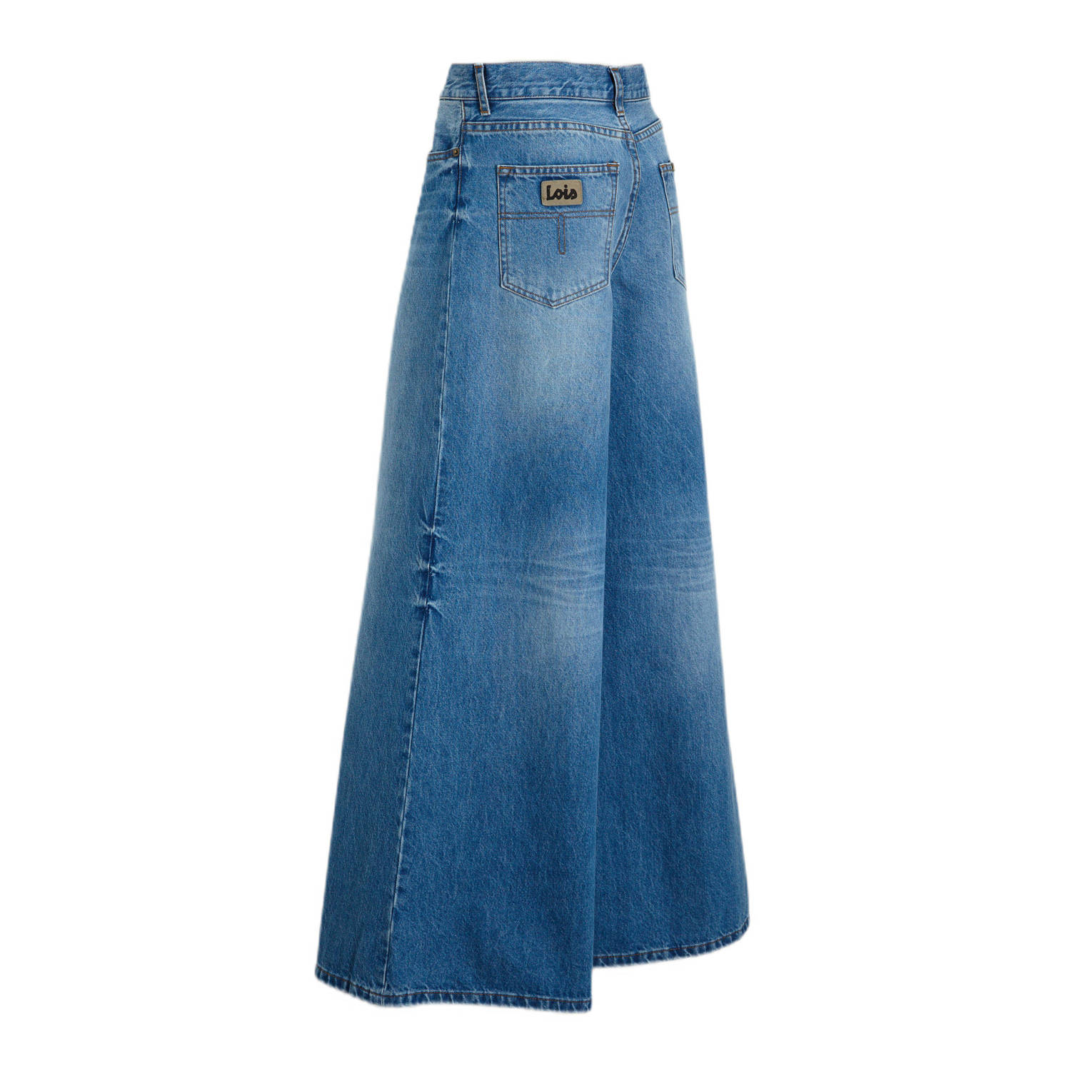 Lois high waist wide leg jeans medium blue denim