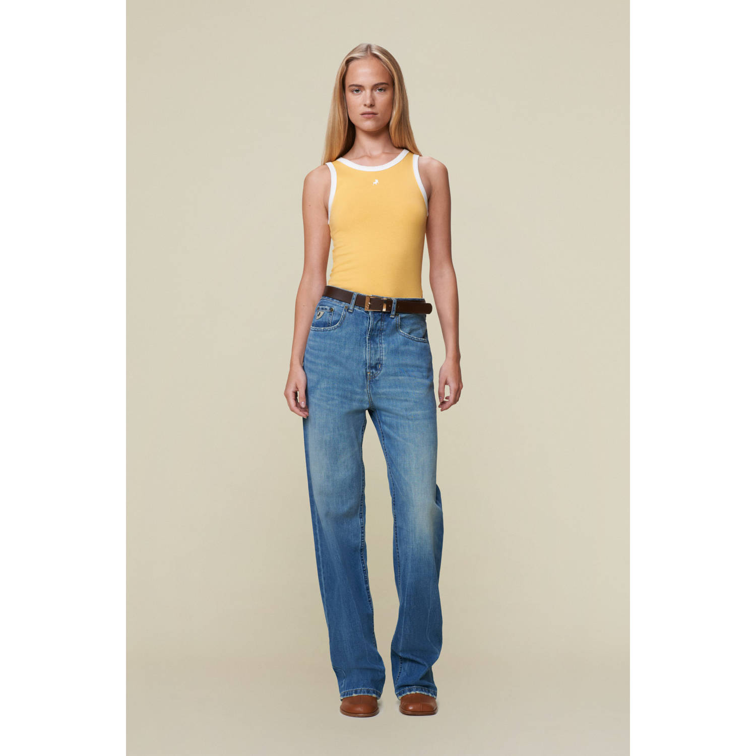 Lois high waist medium blue denim