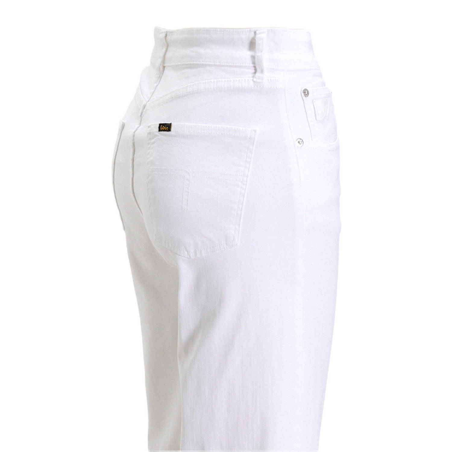 Lois high waist flared jeans Palas Edge wit