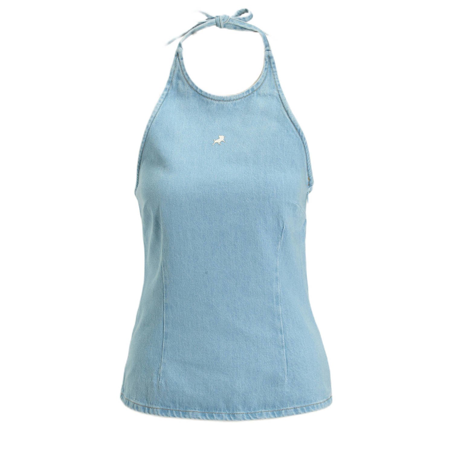 Lois top light blue denim