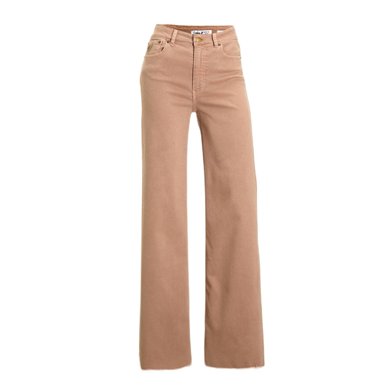 Lois high waist wide leg jeans camel